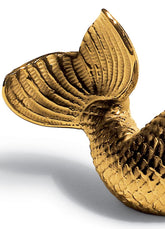 Day Dreaming At Sea Mermaid Figurine, Golden Luster